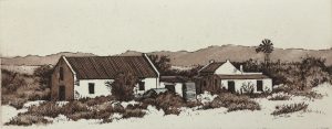 Farm near the Swartberg Mountains